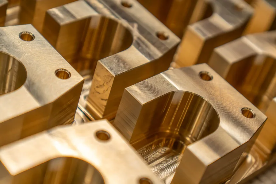 Precision machined brass components